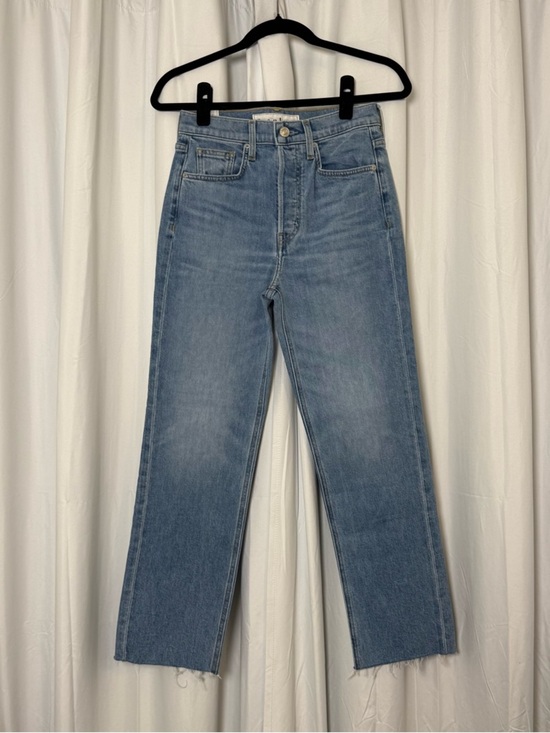 Frank & Eileen Denim - Frank & Eileen Monaghan Jeans 26 High Rise Straight Leg Crop Raw Hem Denim